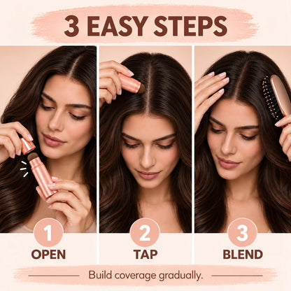 Hair Concealer Powder Stick — Root Touch-Up with Sponge Applicator